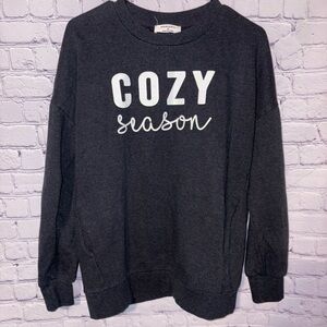 Zenana Outfitters Gray Crewneck Sweater